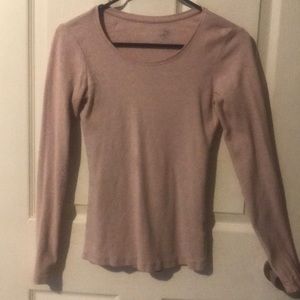 Pink Heather Ling Sleeve Shirt